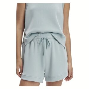 Varley Light Blue Drawstring Athletic Shorts
